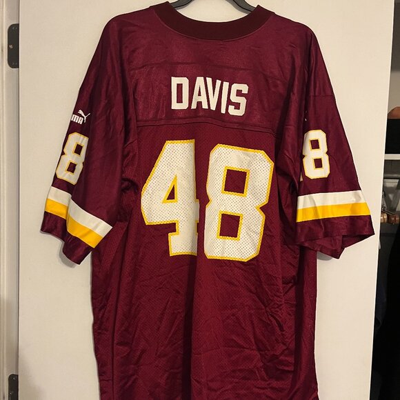 Vintage Puma Men's XL #48 Stephen Davis Washington Football Jersey - Picture 1 of 5